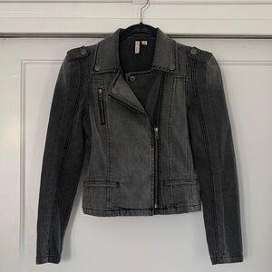 Frenchi Dark Gray Denim Jacket